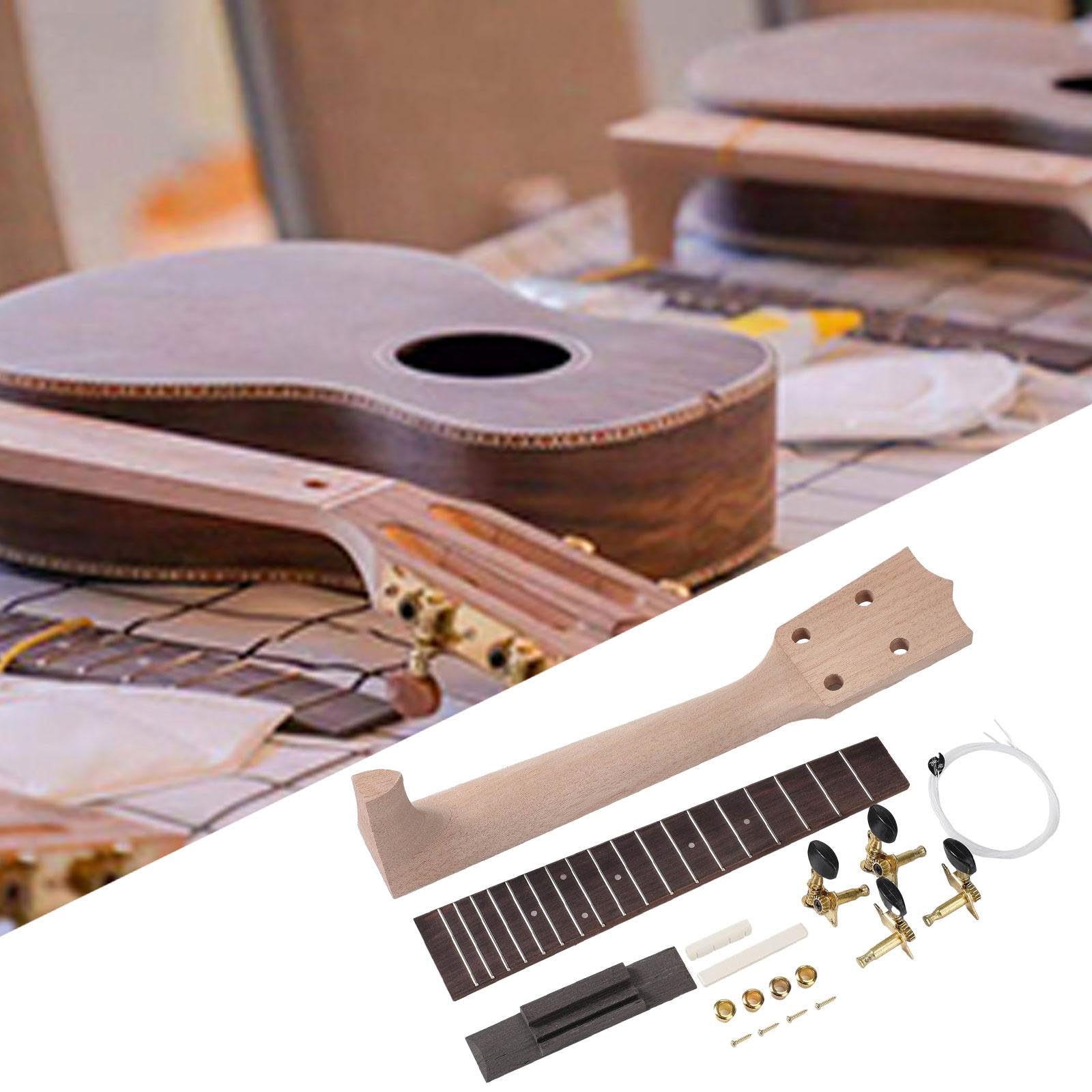 Kit Fai Da Te per Ukulele, Parti di Ukulele Non Finite, Manuale di Artigianato, Progetti di Artigianato Da Regalo, Accessori per Strumenti Musicali Pe, 26 Inch