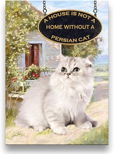 Imán para nevera de gato persa a casa no 1