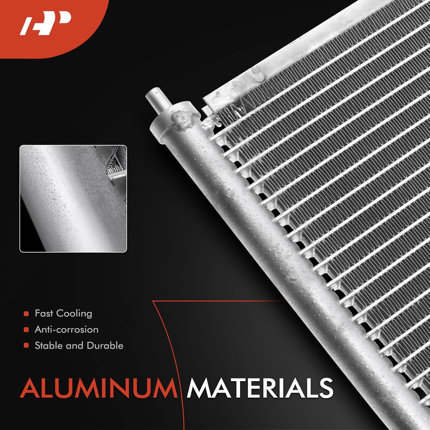A-Premium Air Conditioning A/C Condenser Compatible with International Harvester 7400/8600 TranStar/9400i SBA 2008-2011, ProStar/WorkStar 7600 7700, Replace# 2591621C91, 2591836C91