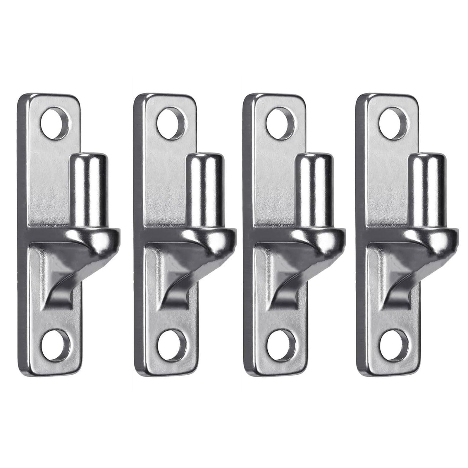 of 1/2 / 4 Sturdy Wall Mount Gate Hinges for Outdoor Chain Link Fence Gate Construction with Stainless Steel Finish Hinges