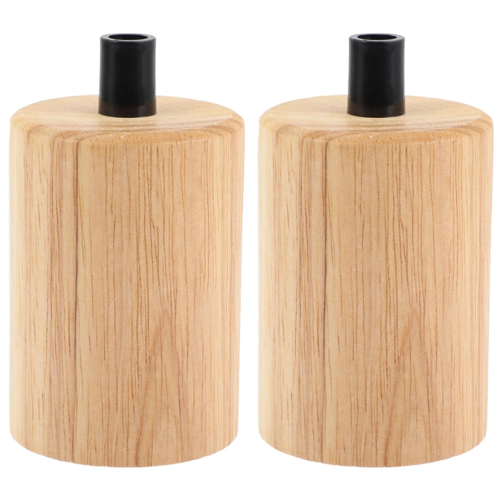 Portalámparas de madera E27 Hemobllo con fundas de vela para techo, pack de 2 8