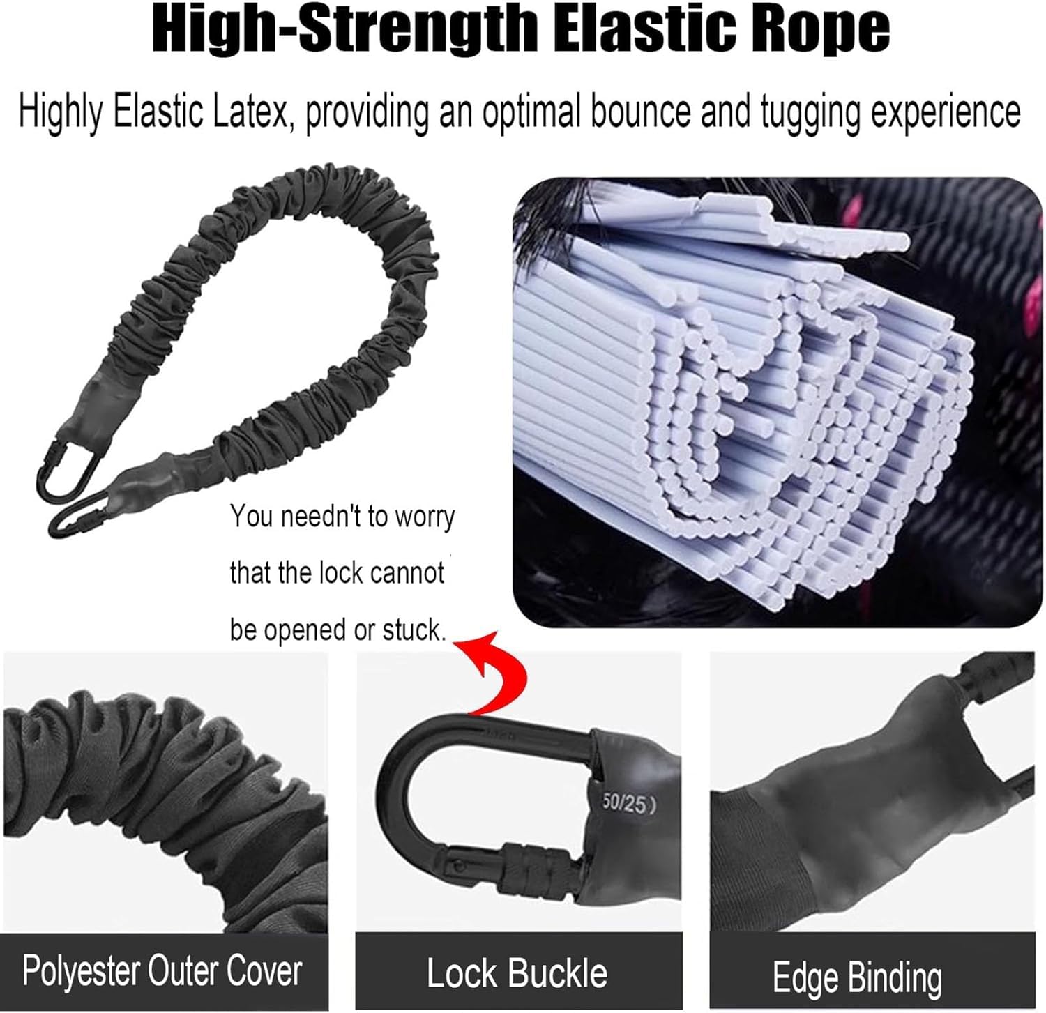 Set Fitness Professionale con Elastici Resistenti – Bande Elastiche 4d con Dispositivo di Rotazione A 360° per Palestra Domestica, Yoga, Danza Aerea E Allenamenti per Tutto 176 pounds