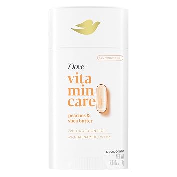 Dove Peaches & Shea Butter VitaminCare+ Aluminum-Free Deo Stick, 2.6 oz