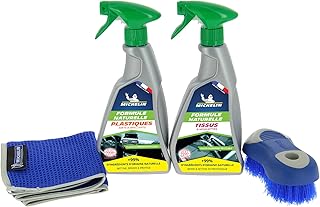 MICHELIN 995940 - Kit de limpieza para el interior del coche ecológico