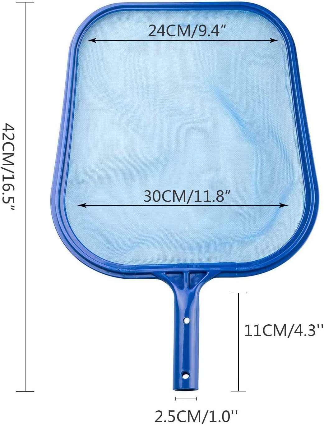 EPOARTIST Swimming Pool Cleaner Professional Pool Leaf Rake Fine Mesh Frame Net/Swimming Pool Cleaning Leaf Skim Net (Blue) Pool Skimmer net, Skimmer net