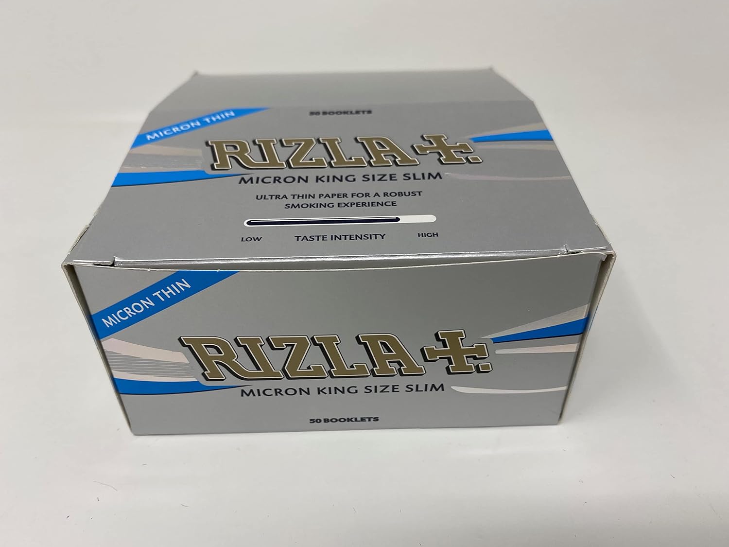 Rizla Micron King Size Slim (Micron Thin) Smoking Rolling Papers - 1 Box X 50 Booklets