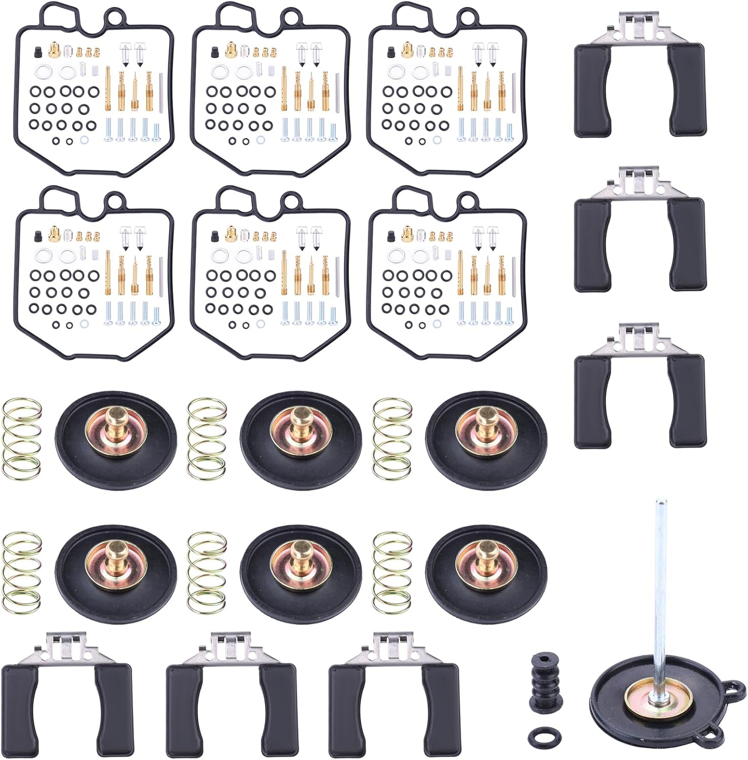 6Pcs Carburetor Repair Carb Rebuild Kit Compatible with Honda CBX1000 CBX 1000 Super Sport 1979 1980 1981 1982 1983, Replace H002-6-CV-6