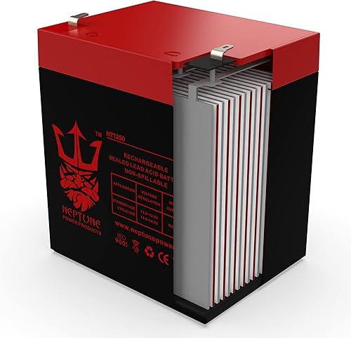 Miniatura 6 de Neptune Power Product Brand NT1250 12V 5Ah Recargable SLA Batería Reemplazo para Ademco 4110DL Alarma Batería