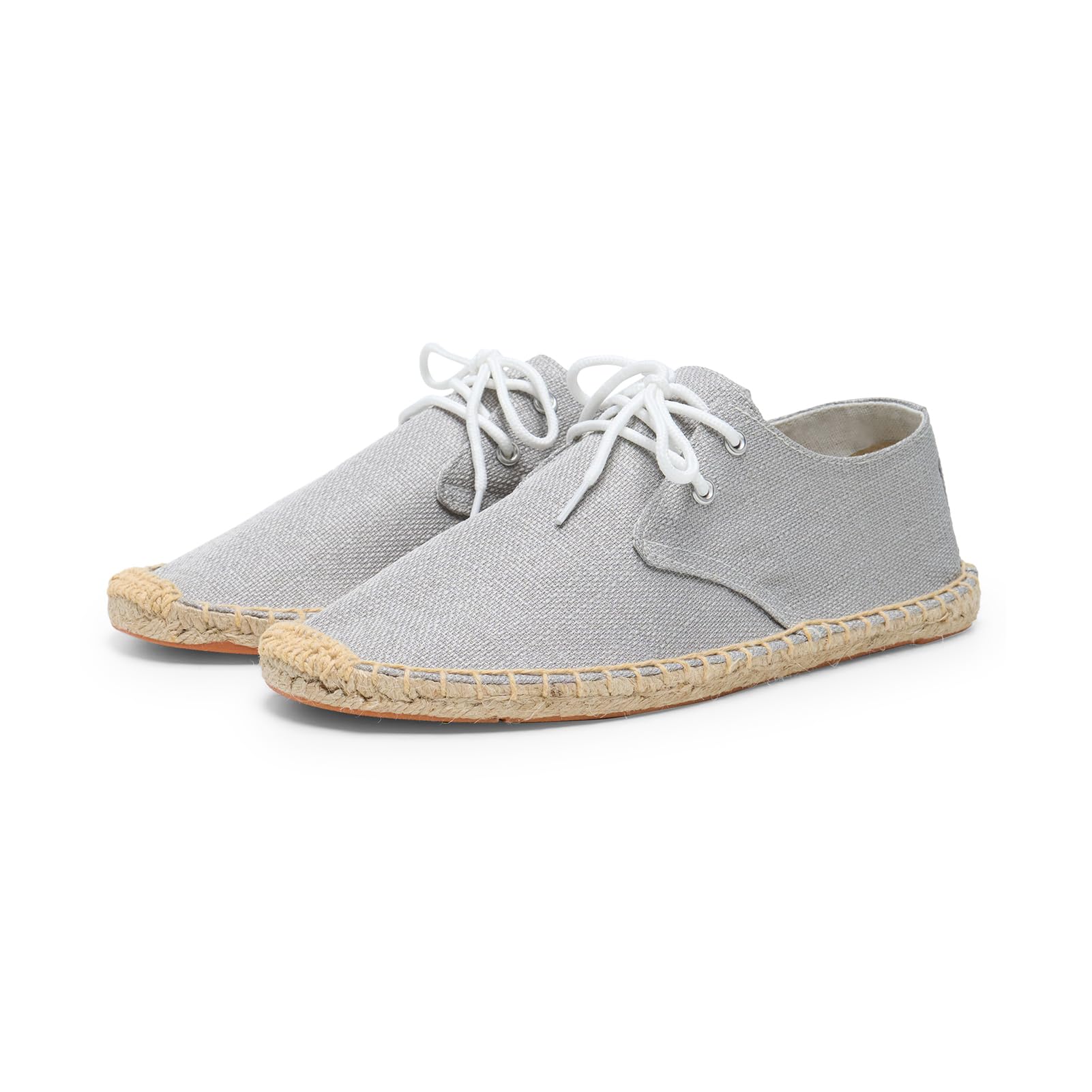 Alexis Leroy Alpargatas de Lona para Hombre Lace Up Espadrillas