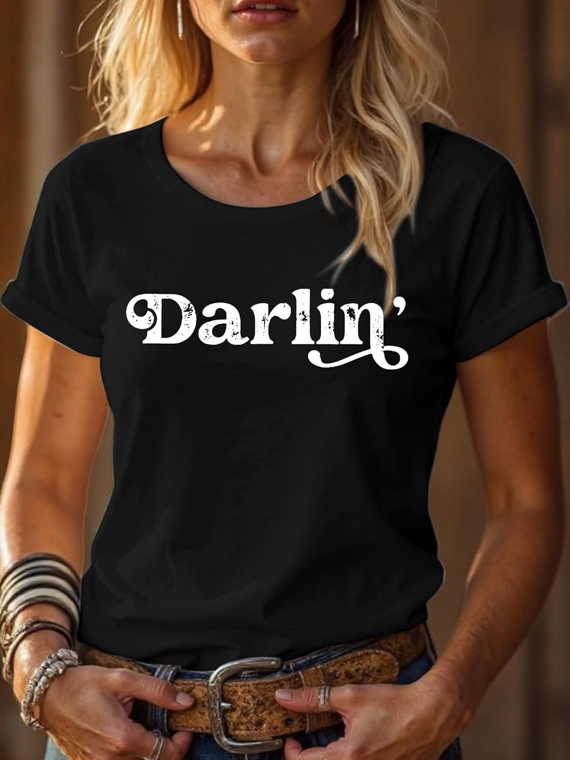 Western Shirts for Women,Boho Cowgirl T Shirts Vintage Rodeo Graphic Tees Short Sleeve Casual Tops Vacation Outfit - Image 4