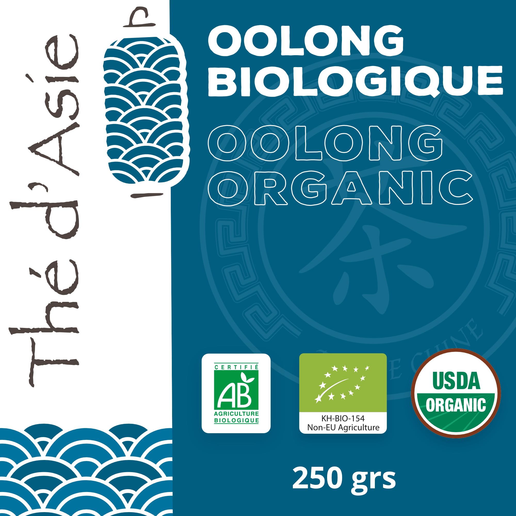 Khla - Thé Bleu Oolong Bio 250 g - Sachet Vrac - Thé Chaud ou Glacé - Minceur Perte de Poids Régime - Feuilles Séchées - Thé d’Asie Biologique - Origine Chine - Tisane & Infusion