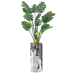 SIGNWIN Monstera Tree with Black & White Industrial...