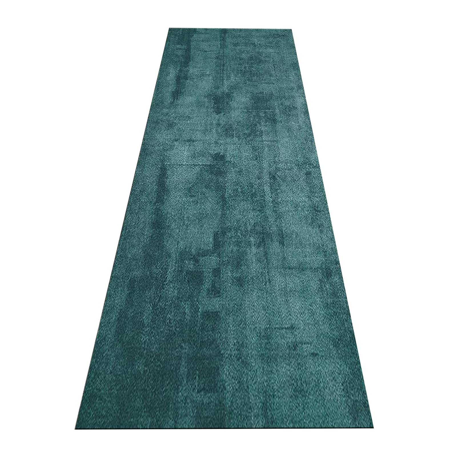 Tapis de couloir bleu sarcelle 80x100 cm lavable et antidérapant