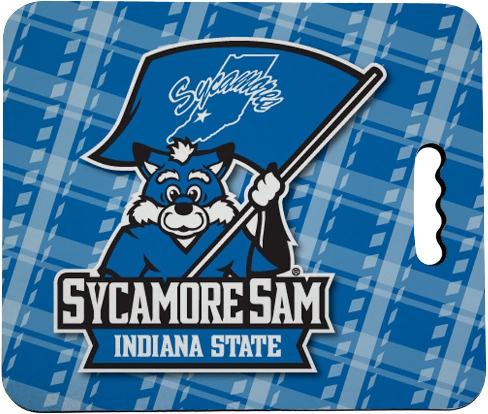 VictoryStore Outdoor Seat Cushions - Indiana State University Stadium Seat Cushion - Plaid Design