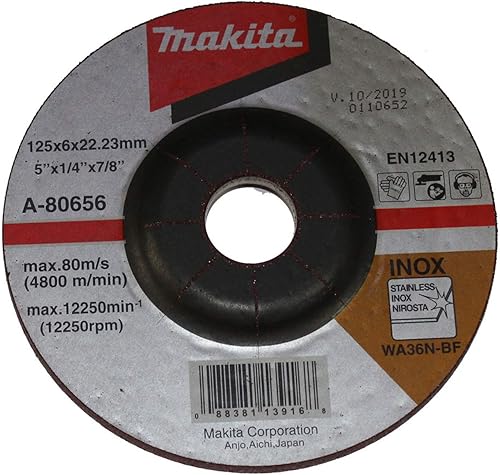 Makita A-80656 - Disco de desbaste (125 x 6 x 22,23 mm)