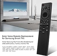 Vista 4 de BN59-01385A Control remoto de repuesto de voz solar para Samsung Control remoto para Smart TV, control solar recargable para televisores