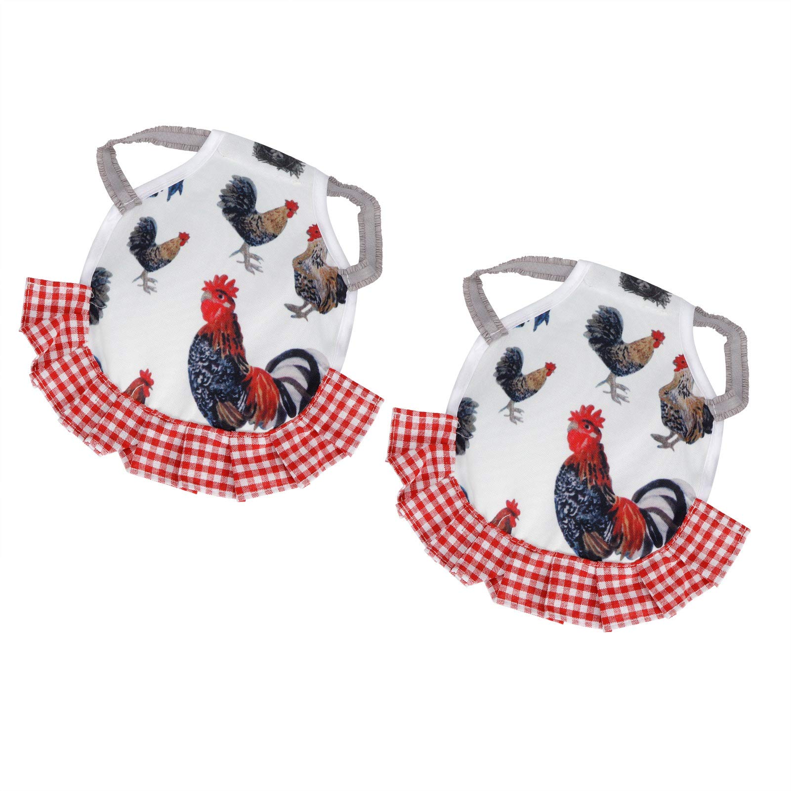 CRASPIRE 6 Pezzi Sella Impermeabile Per Galline – Protettore Per Schiena E Fianchi Con Cinghie Elastiche, Grembiule Colorato Per Pollame