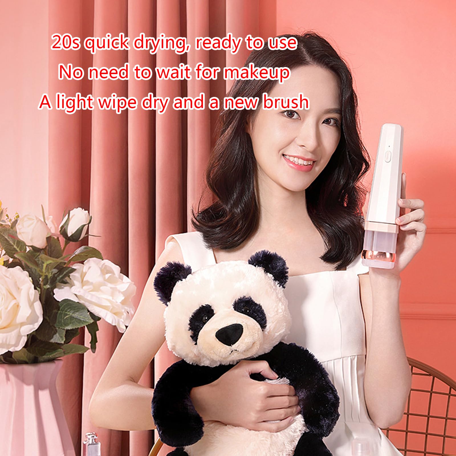 Limpiador y secador de brochas de maquillaje, limpieza automática, para lavadora, herramienta de limpieza de brochas de maquillaje para niñas, máquina de limpieza de brochas de maquillaje
