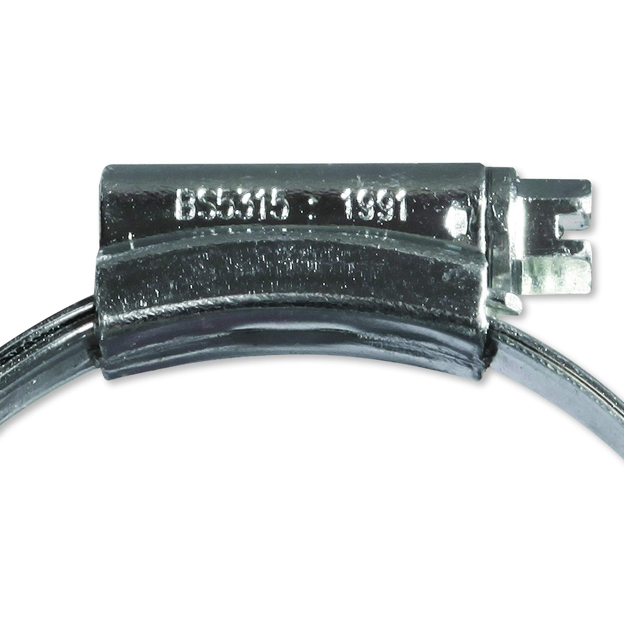 Eclipse Professional Tools ECW1-2X W1 Box of 10 45-60mm (1 ¾" - 2 ⅜") Mild Steel Worm Gear Hose Clamps, Black, 170-200mm (6 ⅝" - 7 ⅞") - Image 3
