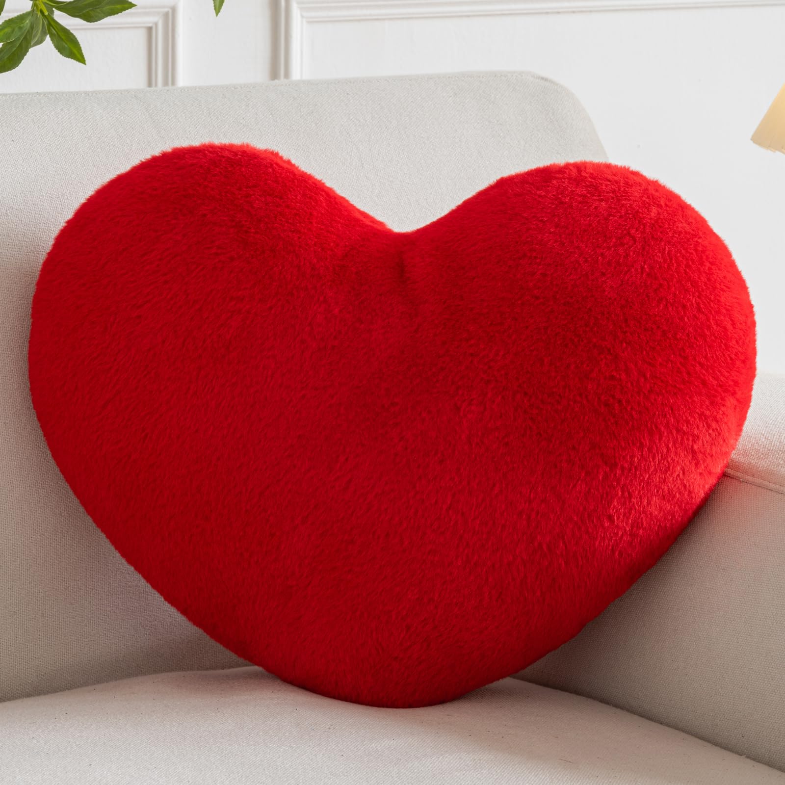Xiashrk Heart Pillow, Heart Shaped Pillow for Bed Couch, Soft Decorative Heart Throw Pillow, Cute Decorate Pillows, Heart Pillows for Bedroom Living