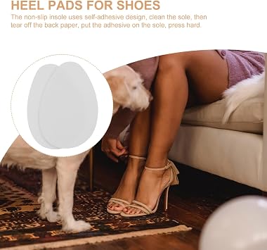 High Heel Shoe Sole Protectors 4 Pairs Vinyl Resin Self Adhesive
