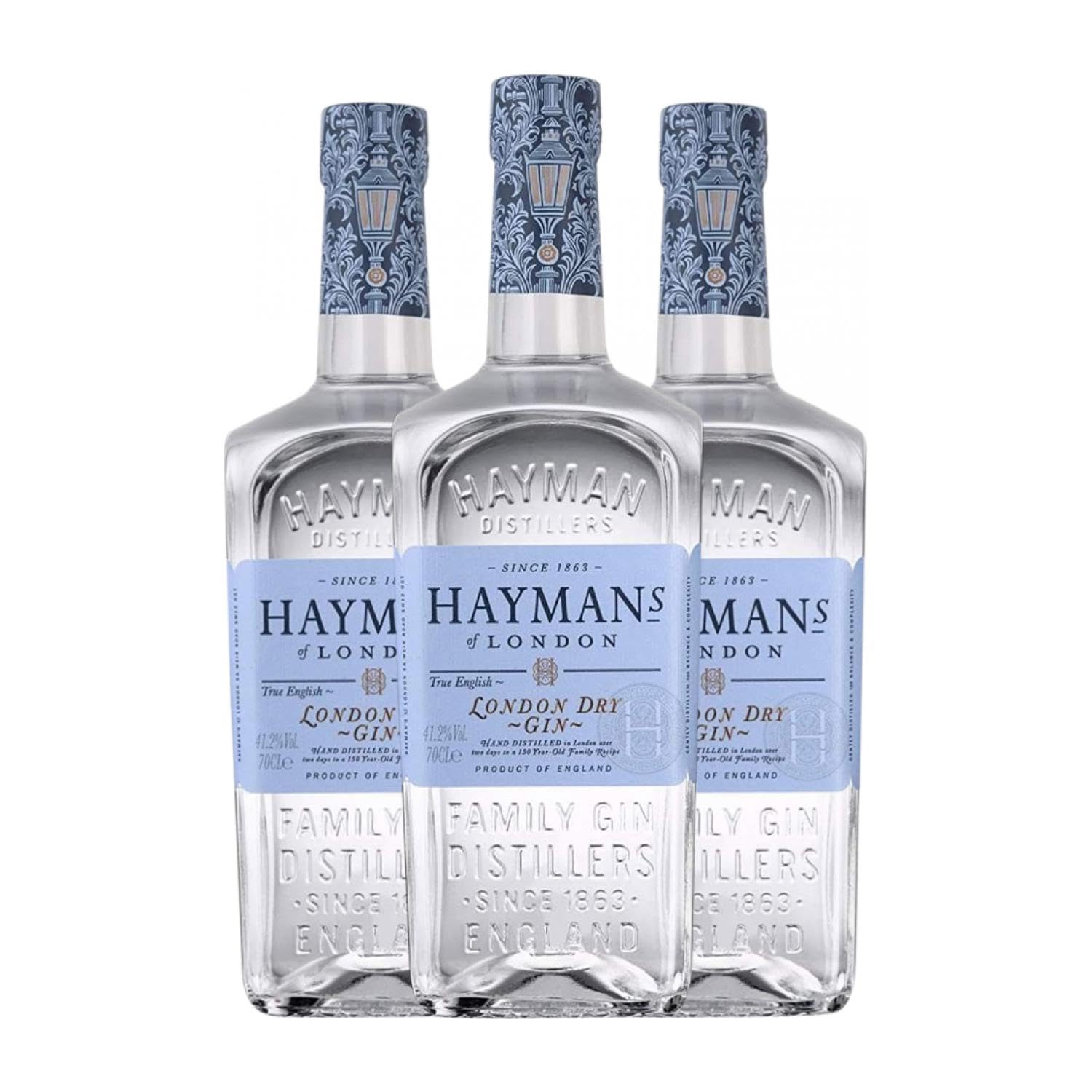 Ginebra Gin Hayman's London Dry Gin 70 cl (Caja de 3 Botellas de 70 cl)