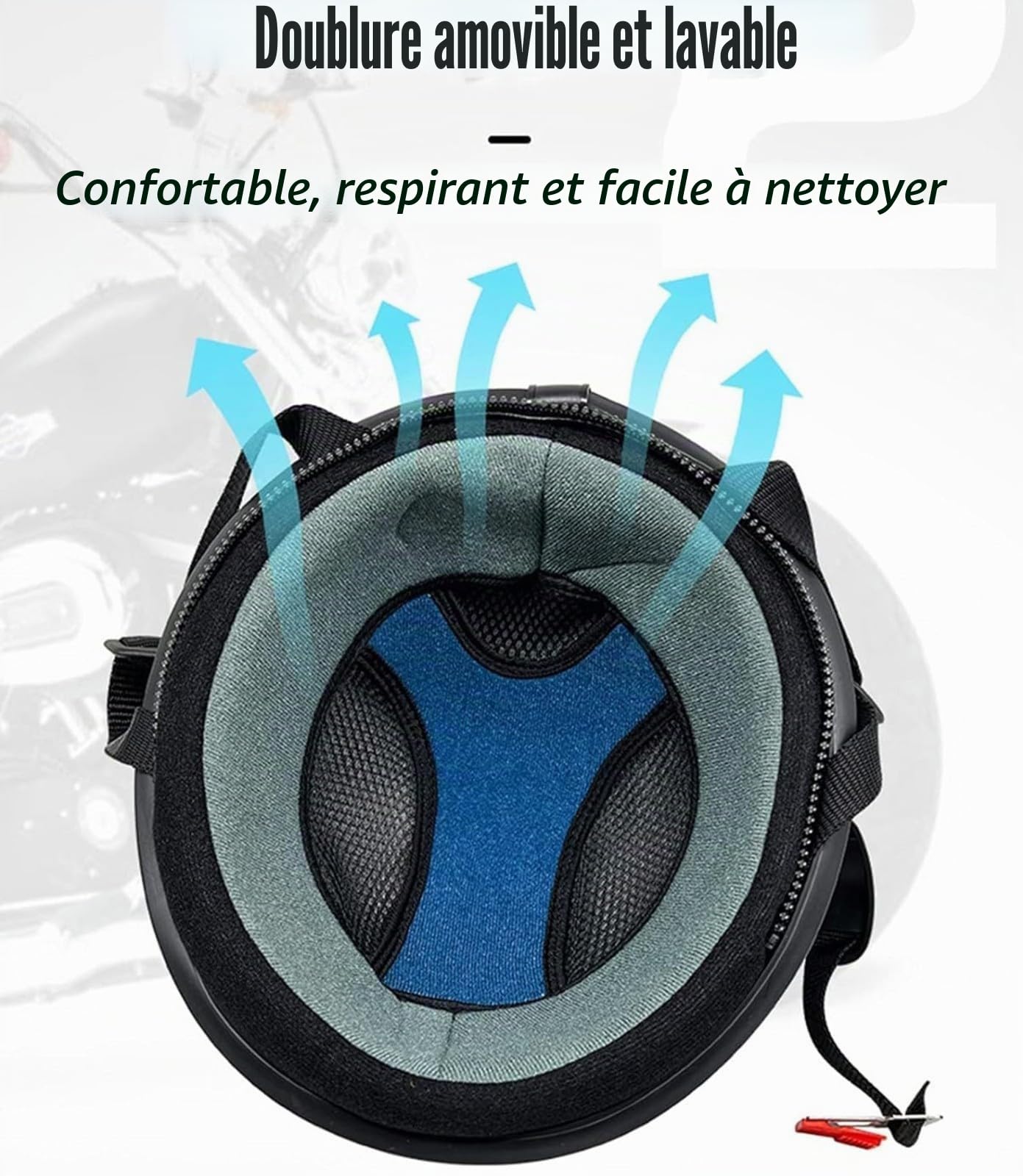 Casques Bols Jet Moto Vintage avec Lunettes Casque de Pilote Rétro Casque Casque Scooter Homme Femme Demi Casque Coupe-Vent Casque pour Moto Vélo Scooter