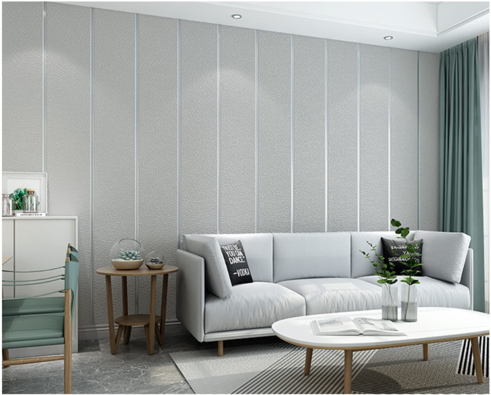 Origin Wallcoverings Behang 3d-motief Bladeren Licht Warm Grijs - 50 X 900 Cm