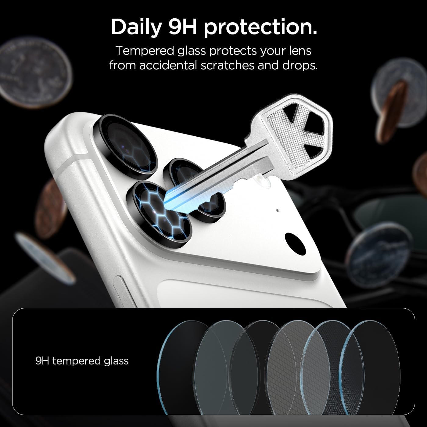 Spigen Camera Lens Protector for iPhone 18 Pro Max / 18 Pro - Black