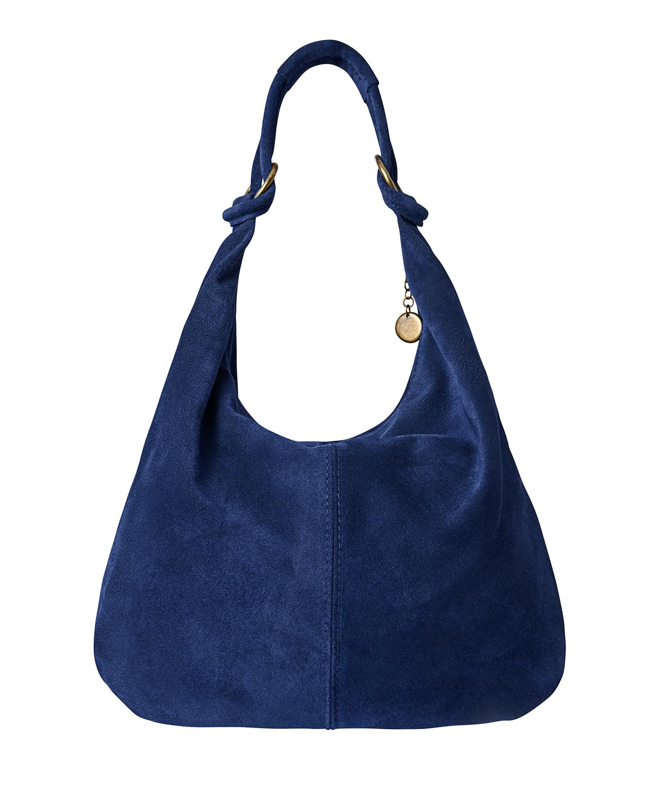 Joe Browns Women's Navy Slouch Shoulder Strap Suede Bag In