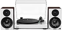Vista 11 de Fluance RT81 Elite Tocadiscos de vinilo de alta fidelidad (Blanco) con Ai41 Powered 5" altavoces de estantería estéreo (bambú suerte), lápiz