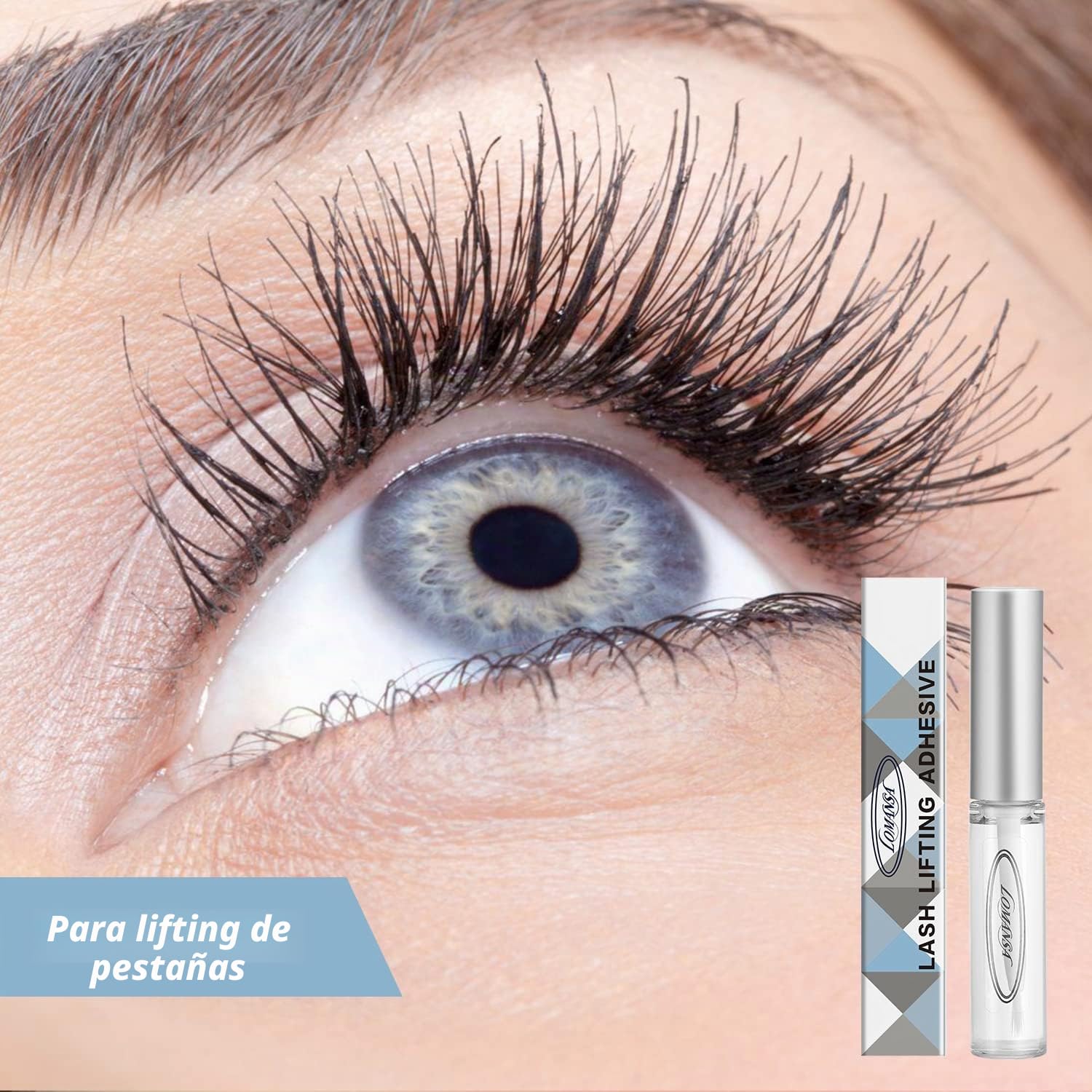Pegamento Lifting Pestañas, Pegamento de Pestañas para Levantamiento, Lifting Cejas y Pestañas, Fuerte Pegajosidad y Secado Rápido(5 piezas)