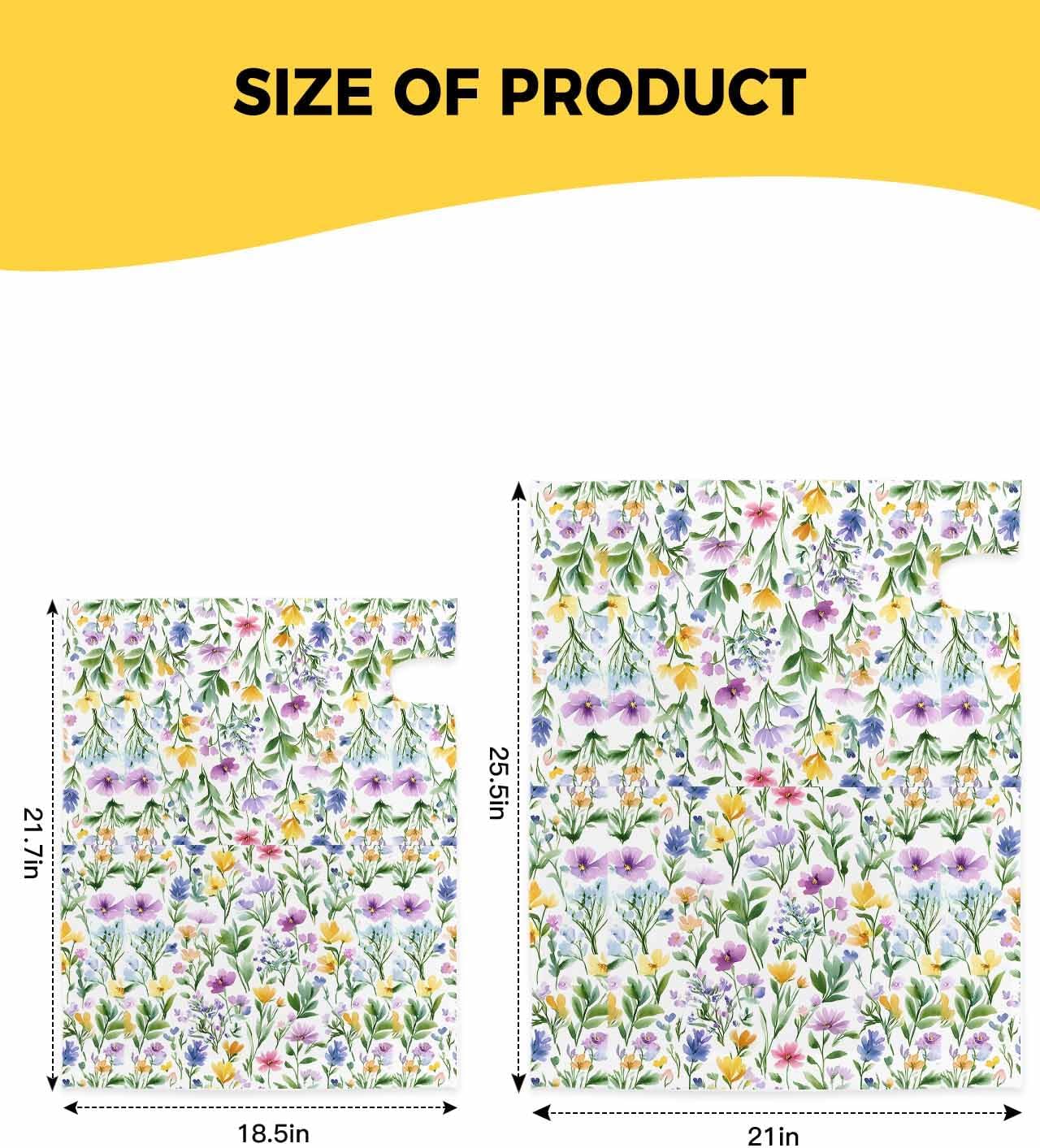 Purple Green Flower Mailbox Covers Magnetic Standard Size,Spring Leaf Botanical Country Farm Decorative Post Letter Numbers Box Wrap Decoration Covers Small Accessories for Garden Yard Outdoor Décor