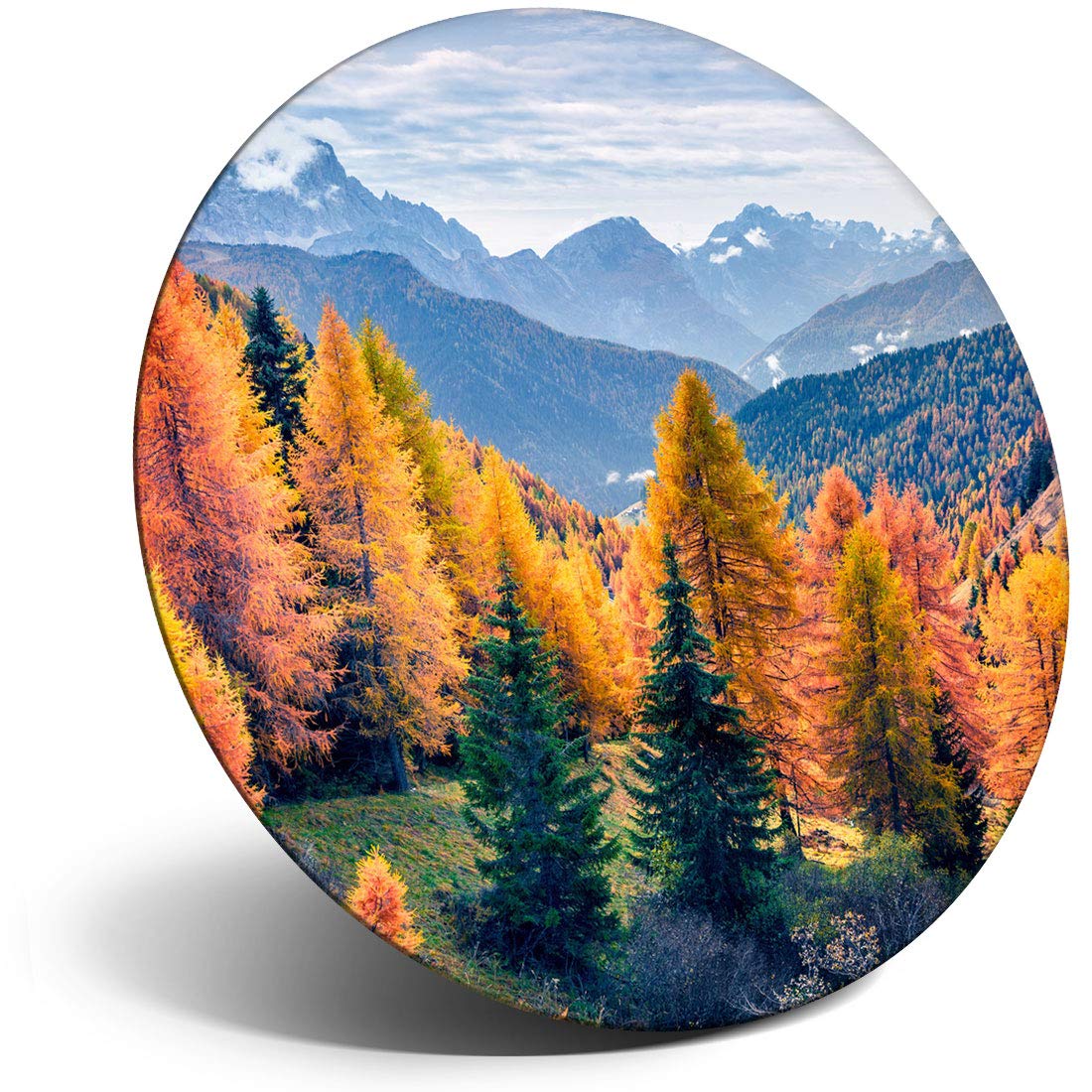 Destination Vinyl Ltd Magnet For Refrigerator, Fridge - Italian Dolomite Mountains Italy Ski For Office, Cabinet And Whiteboard, Magnetic Stickers, 21468