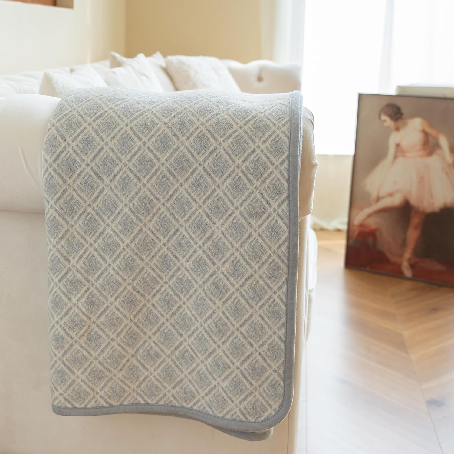 ACUSHLA Merino wollen deken - zachte grote warme wasbare woondeken sprei voor bedbank, auto, picknick, reisdeken het hele seizoen - (160 x 200cm|regenwoudblauw ACUSHLA Merino wollen deken - zachte grote warme wasbare woondeken sprei voor bedbank, auto, picknick, reisdeken het hele seizoen - (160 x 200cm|regenwoudblauw