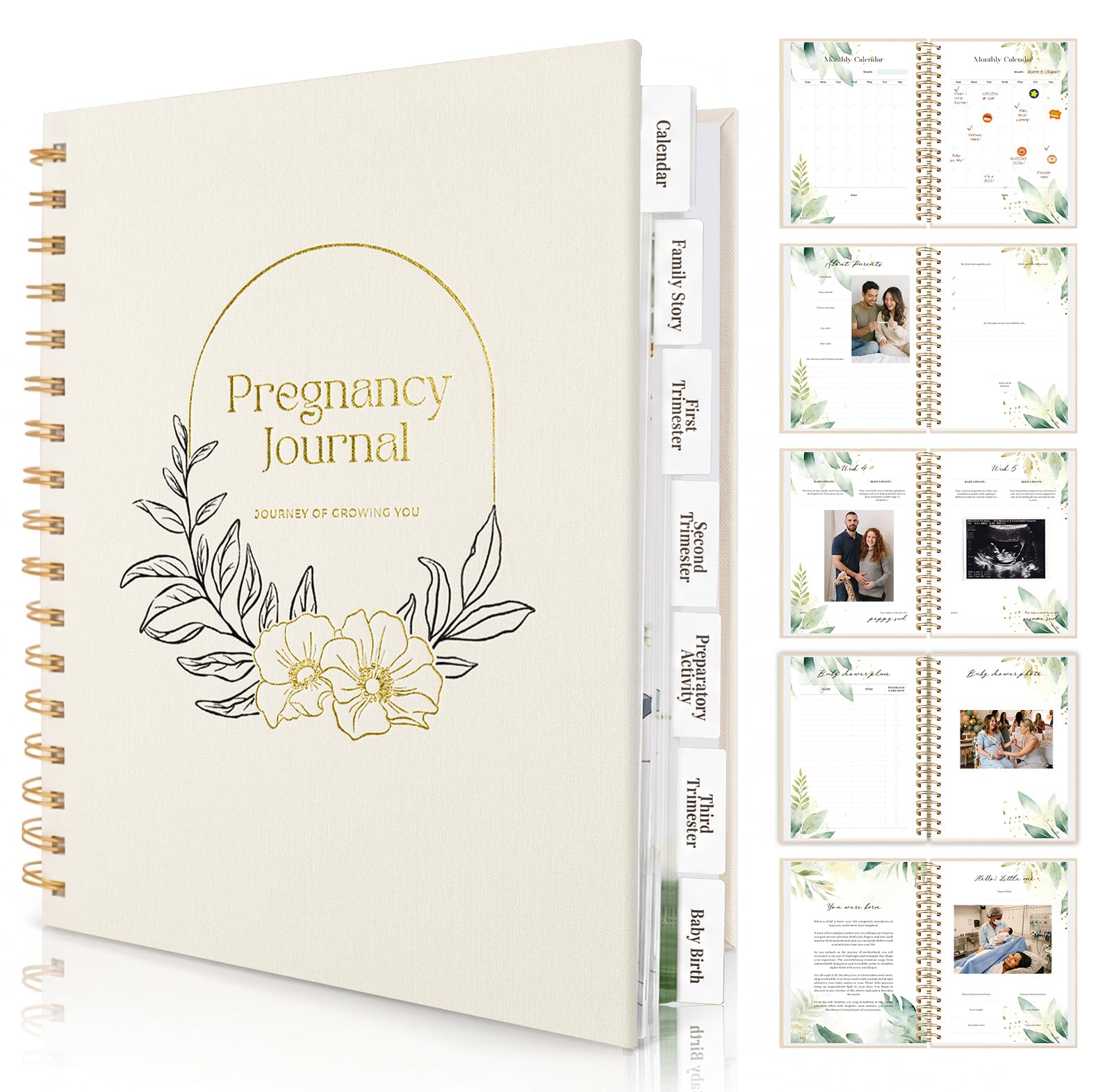 Journal de grossesse pour les premières mamans avec étapes clés