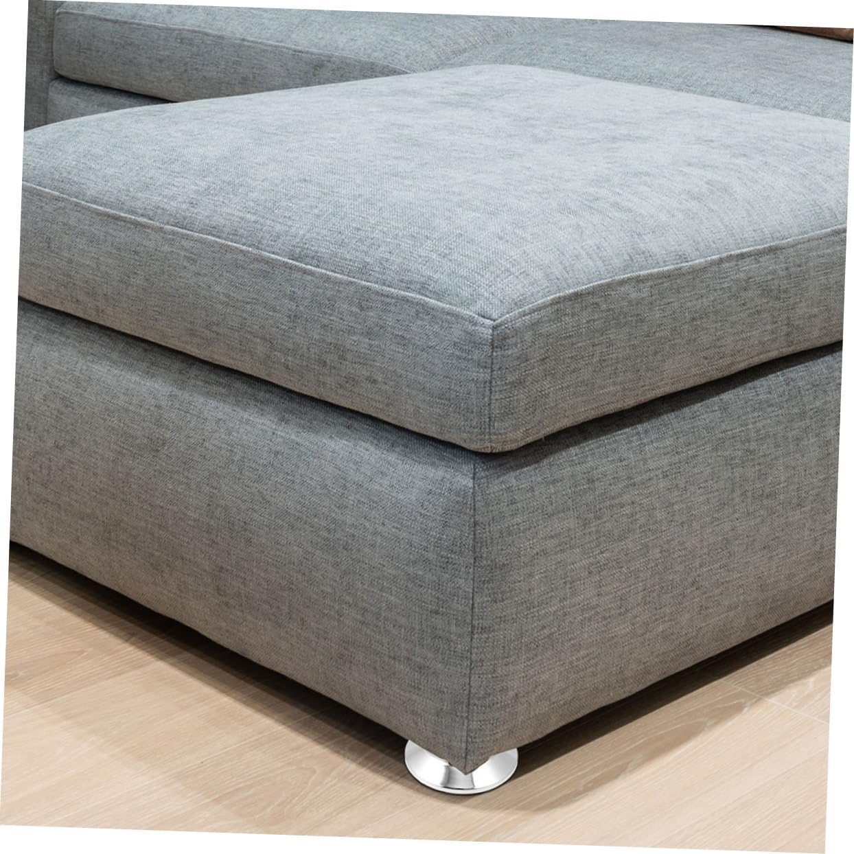 1Set Pool Table Leg Pad Slip Cushions for Stability Quick Installation with Screws for Billiard Tables and Foosball Games for Home and Office