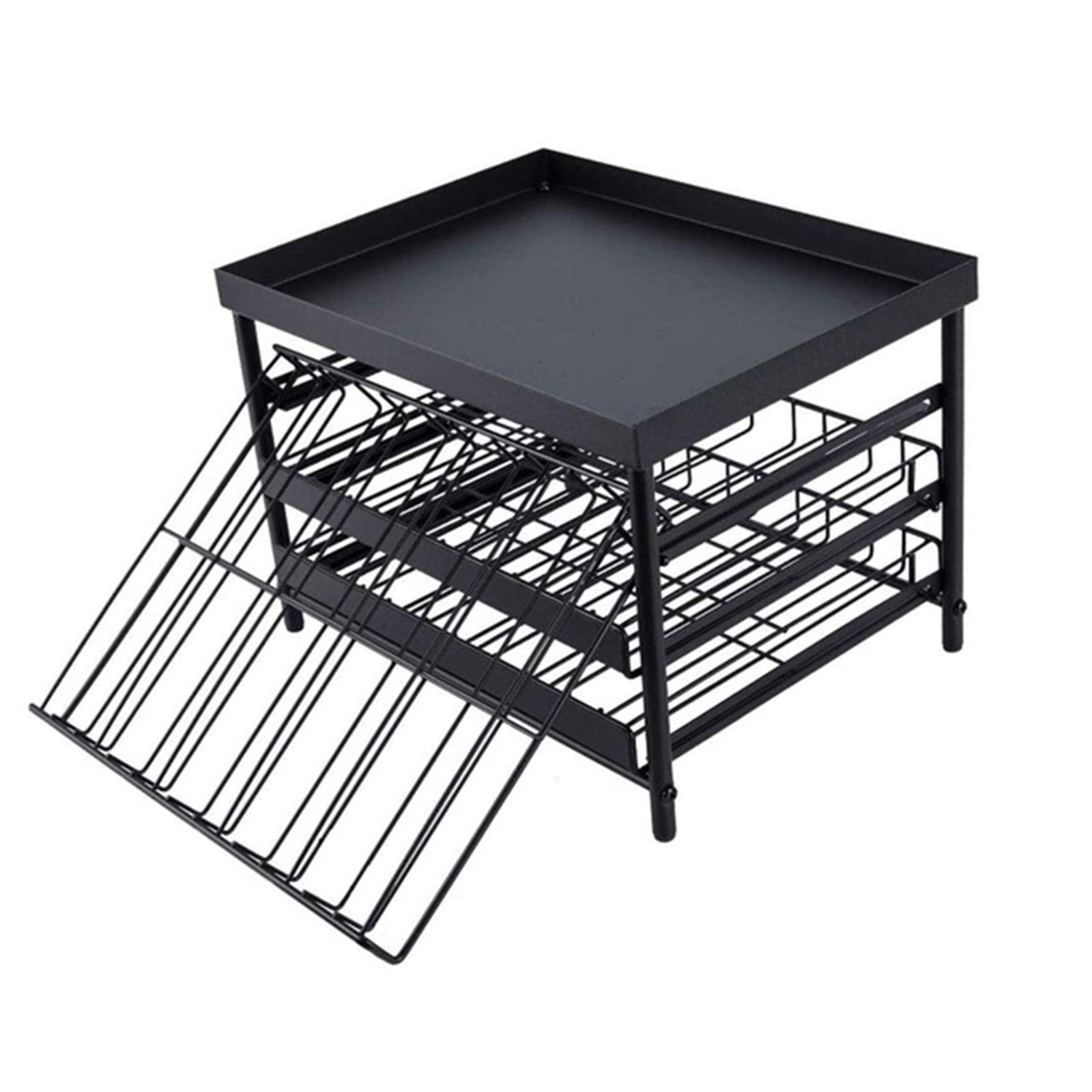 DUMRALBQE Kitchen Condiment Holder Kitchen Organizer Spice Drawer Storage Sliding for Families and Restaurants