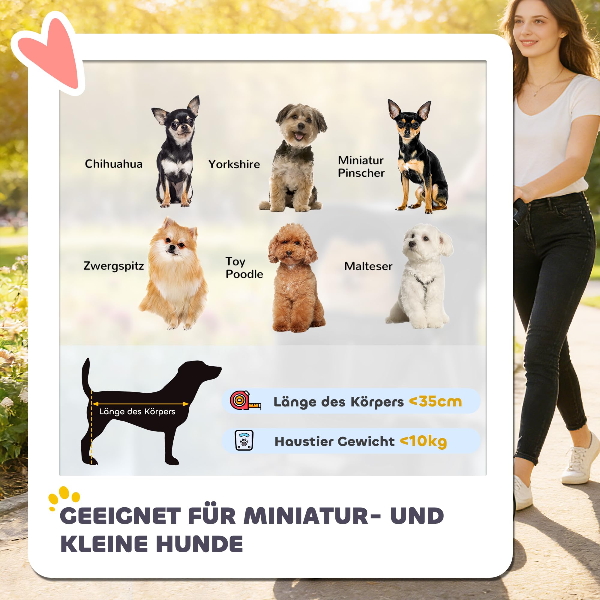 PawHut Hundewagen Hundebuggy Faltbar klappbar Katzenwagen bis 10kg mit Aufbewahrungskorb, Kissen, Netzfenster, Getränkehalter, 3 Räder, Aufbewahrungstasche, Haustierbuggy für kleine Hunde, Schwarz