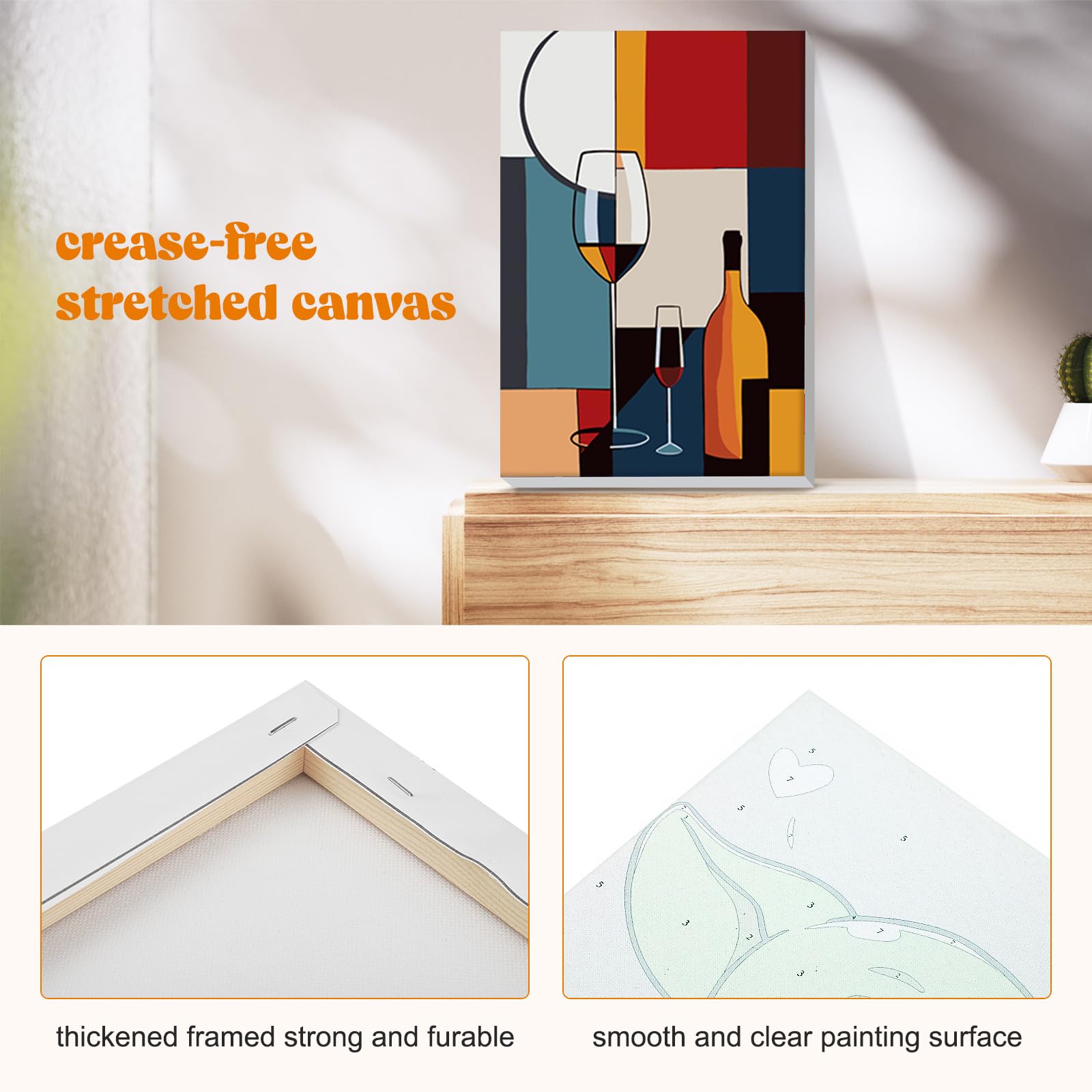 RICUVED Paint By Numbers Anatra: Kit Completo 20x30cm Con Tela, Colori E Cornice Per Adulti