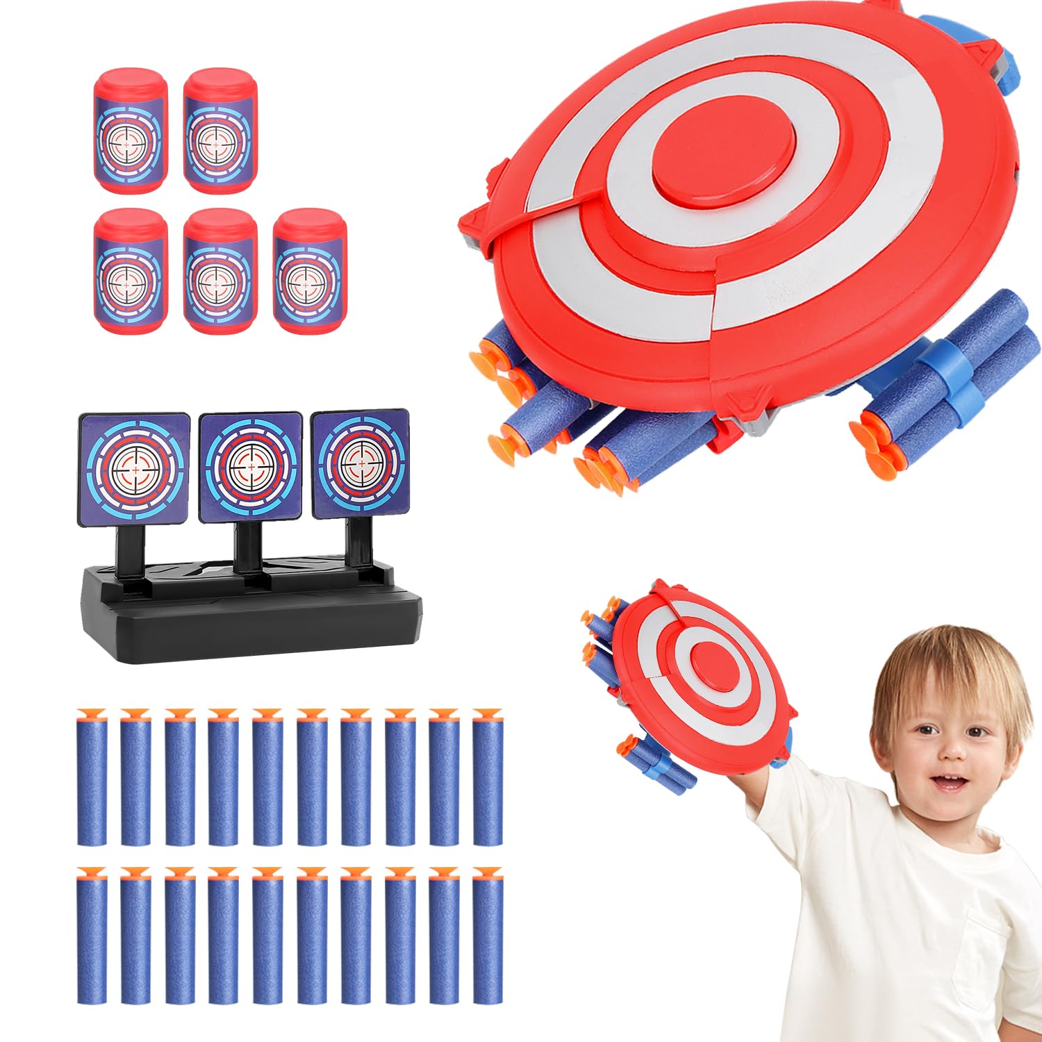 Keivon Spider Web Shooter for Kids Shield Dart-Blasting Shooting Toys for Guns Superhero Boys Grils Roleplay Gift for Age 6 7 8 9+ Years Old Birthday Party Halloween Christmas