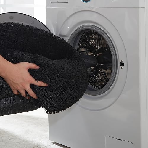 Miniatura 6 de WESTERN HOME WH Cama calmante para perros y gatos, cama antiansiedad en forma de dona, cálida y acogedora cama redonda suave para perros y gatos de