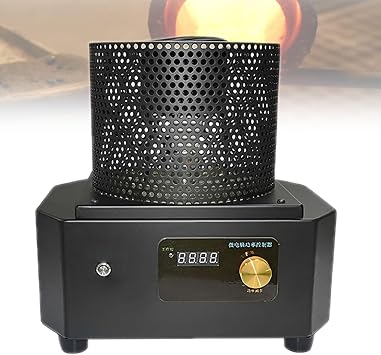 High-Temperature Induction Melting Furnace, 1600C Portable Gold & Silver Melter, Commercial Medium Frequency Machine for Aluminum & Copper Smelting 5kg