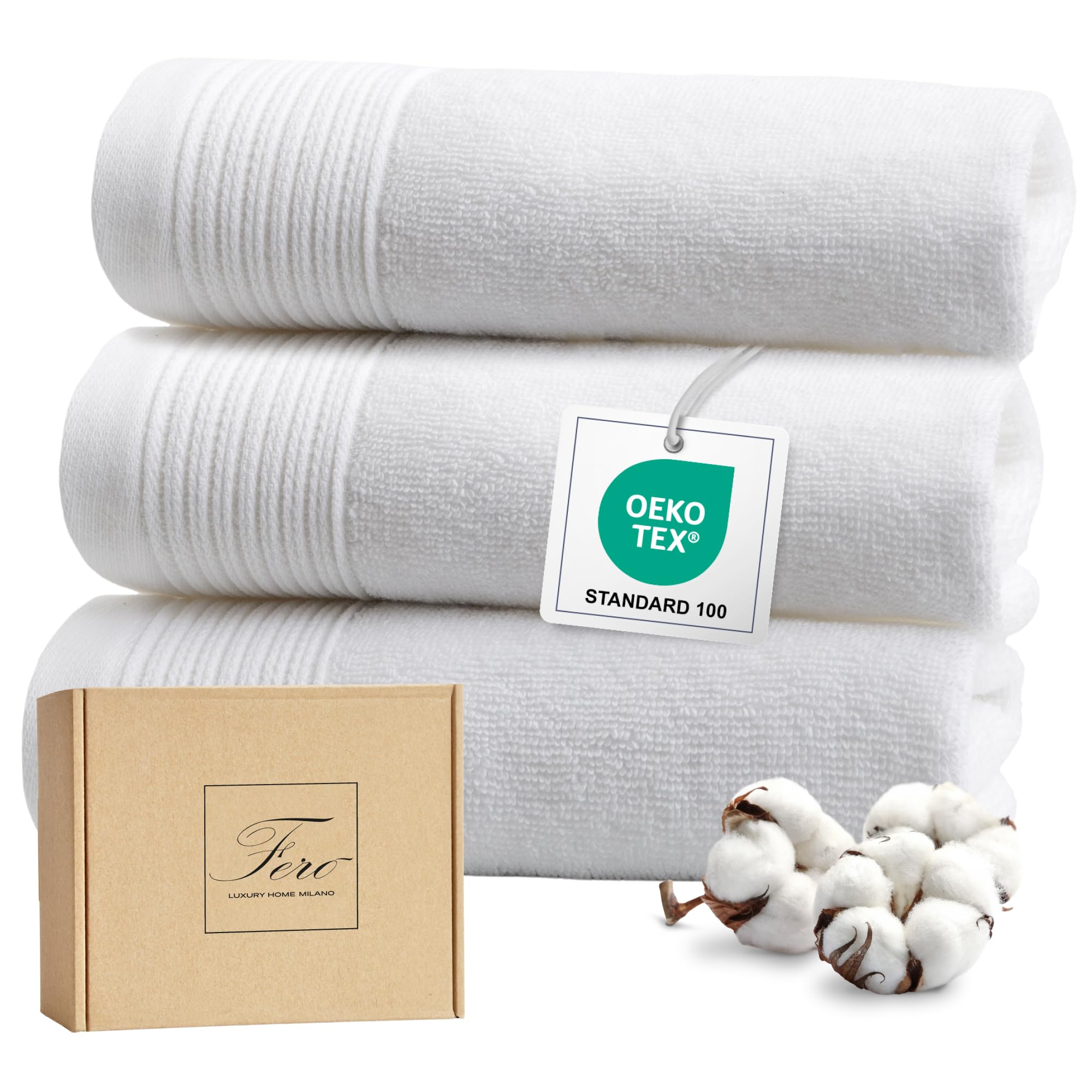 Asciugamani di qualità premium per hotel da 500 g/m² - Bianco – King of