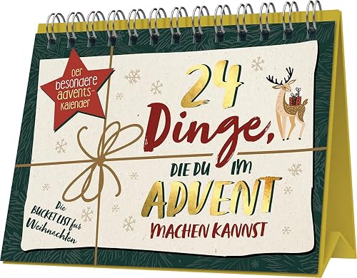 24 Dinge, die du im Advent machen kannst | Die Bucket List für Weihnachten: Der besondere Adventskalender