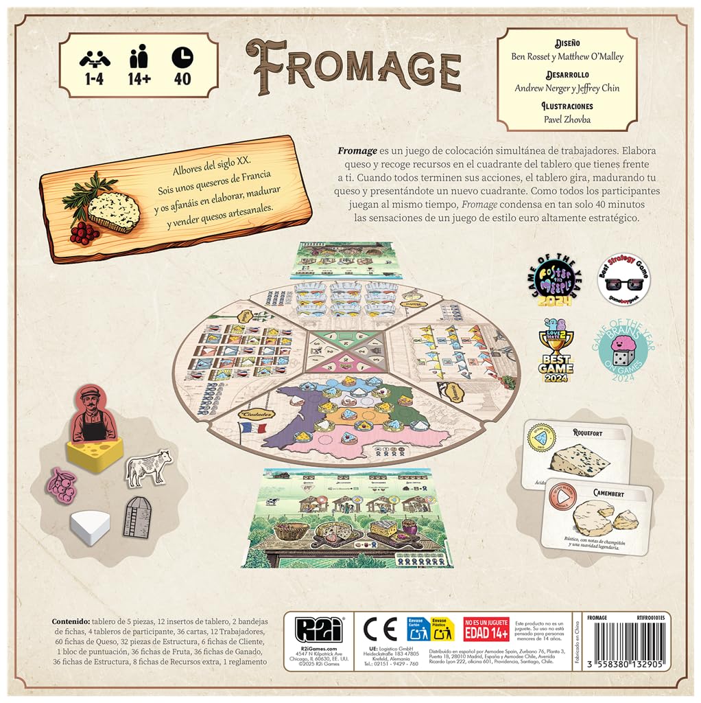 Road to Infamy Fromage, Juego de Mesa de Estrategia, A Partir de 14 Años
