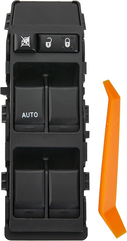 Interruptor mestre do vidro elétrico ZAPOSTS para Dodge Caliber, Jeep Compass e Patriot 2007–2010 – LED verde