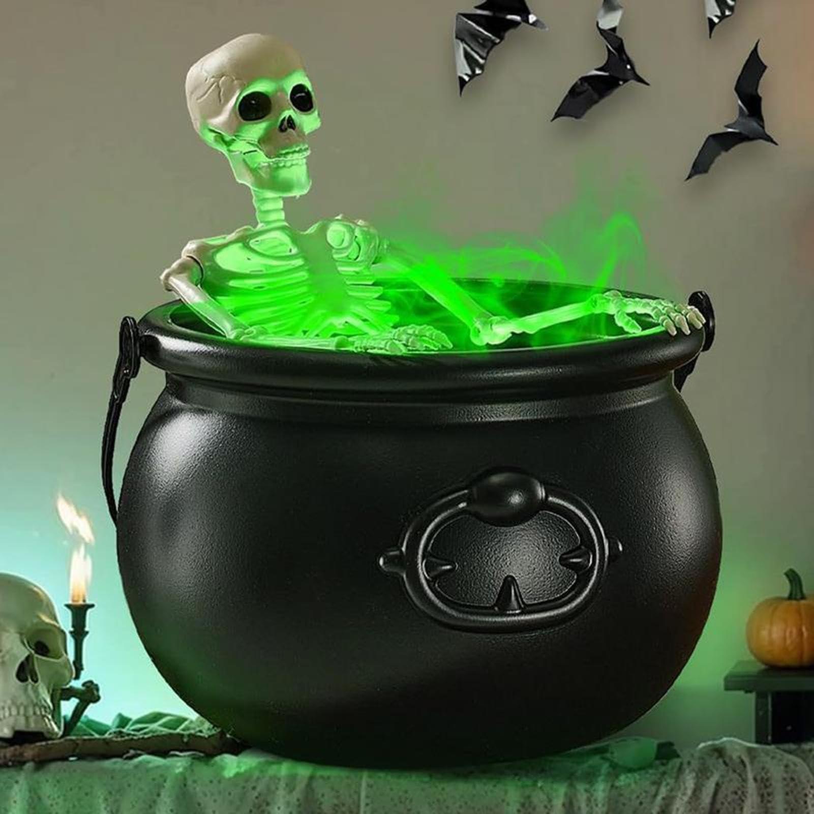 Kocioł na Halloween ze sznurkiem do przerażających dekoracji