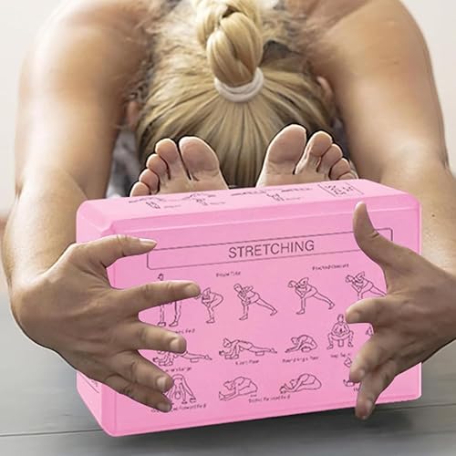 Miniatura 8 de YogaBrick - Juego de espuma ligera antideslizante de 9.1 x 5.9 x 3.0 in, equipo de bloque de apoyo para yoga, adorno multifuncional para mujeres,