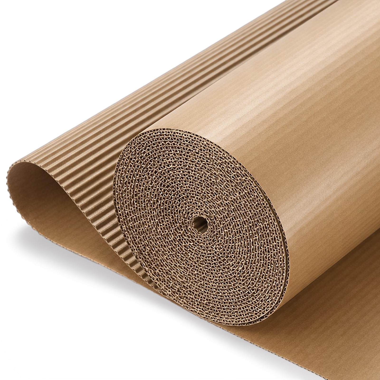 MotiMind Corrugated Cardboard Roll, 24 x 400 Inch Single Face Cushioned